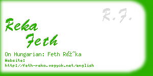 reka feth business card